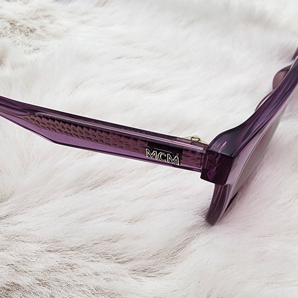 MCM authetic 52MM SIMPLE LOGO SUNGLASSES IN PURPLE new with tags - Picture 7 of 16